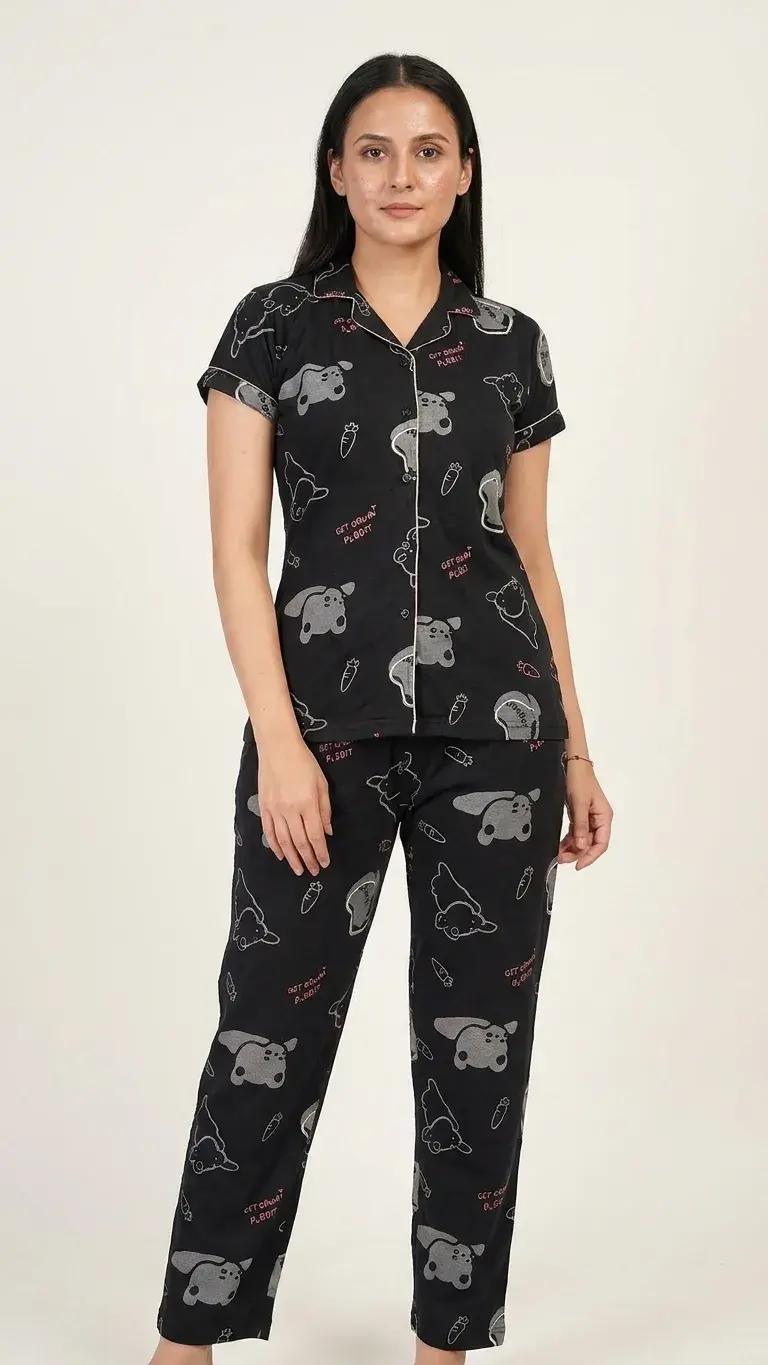 Women’s Printed Night Suit Set